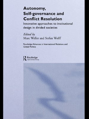 cover image of Autonomy, Self Governance and Conflict Resolution